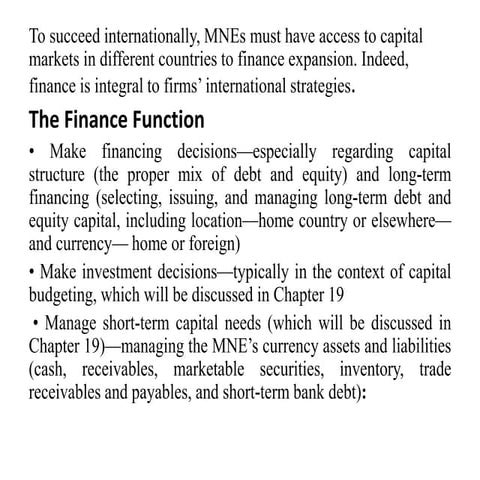 chapter Nine.international business management