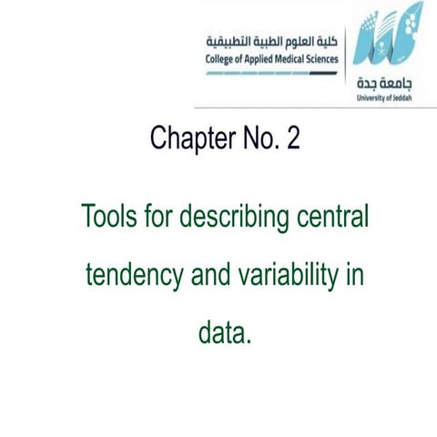 chapter no. 2. describing central tendency and variability .ppt