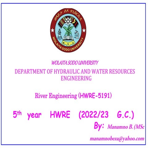 Introduction to River Engineering