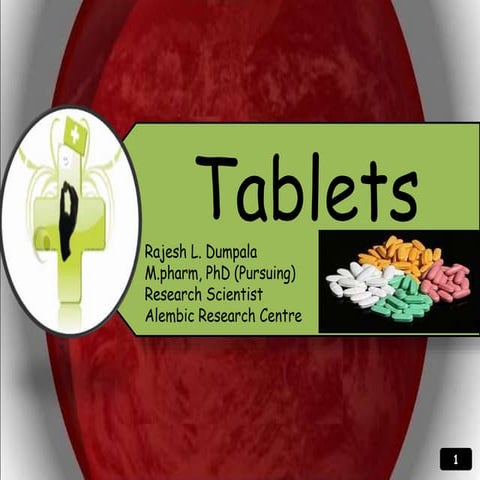 Chapter on tablets   