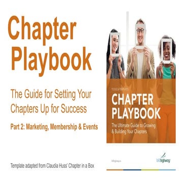 The Chapter Playbook: Part 2 — Marketing, Membership and Events