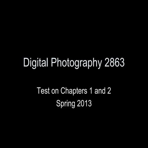Chapters 1 & 2 test