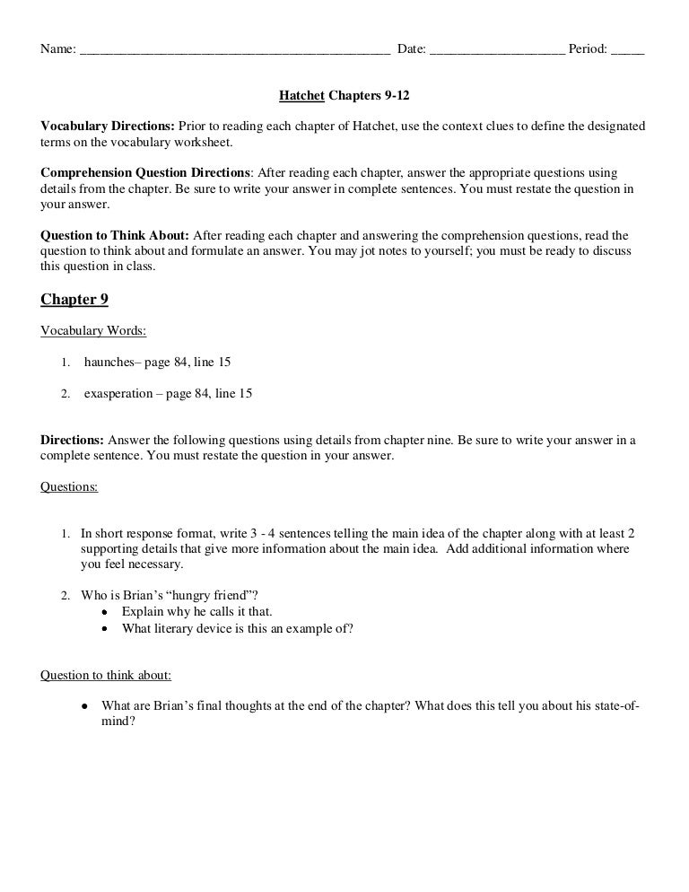 chapters 9 12 questions and vocab