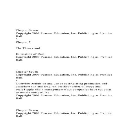 Chapter SevenCopyright 2009 Pearson Education, Inc. Publ.docx ...