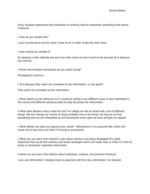 Chapter 7 memory and studying retaining what you learn | PDF