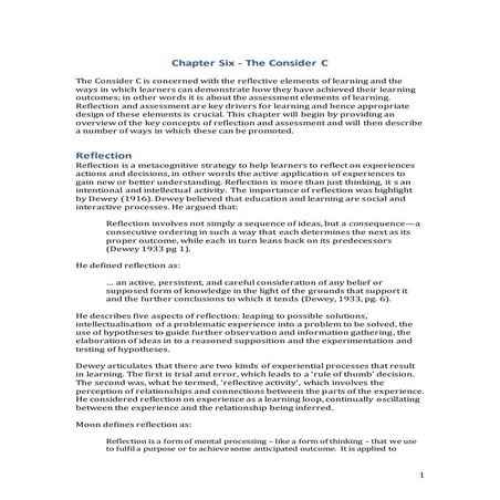 Chapter six the consider c