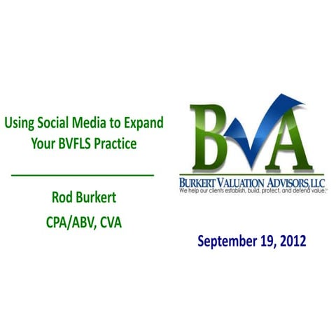 Using Social Media to Expand Your BVFLS Practice