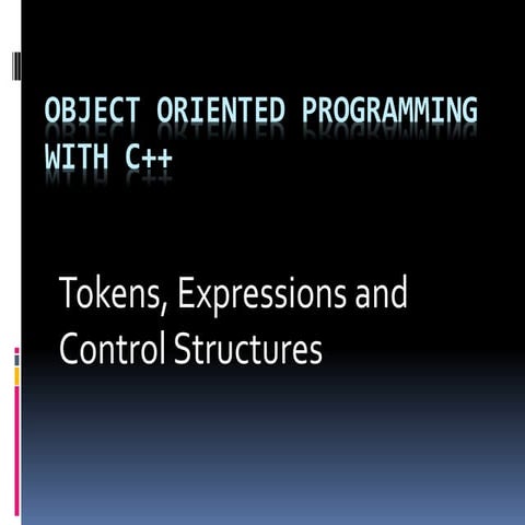 Object Oriented Programming with C++ | PPT