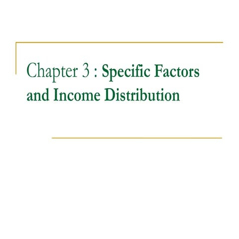 Chapter Three.pptx; Specific factors and income distribution