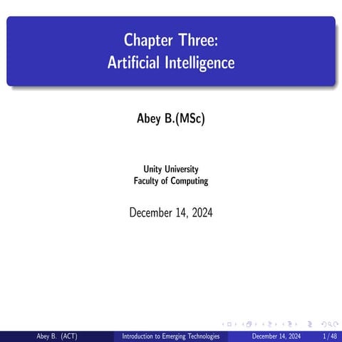 Emerging technology Chapter Three.pdf Unity universe | PDF