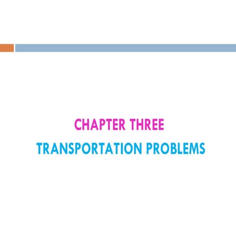 Operations Research Transportation Problems.ppt