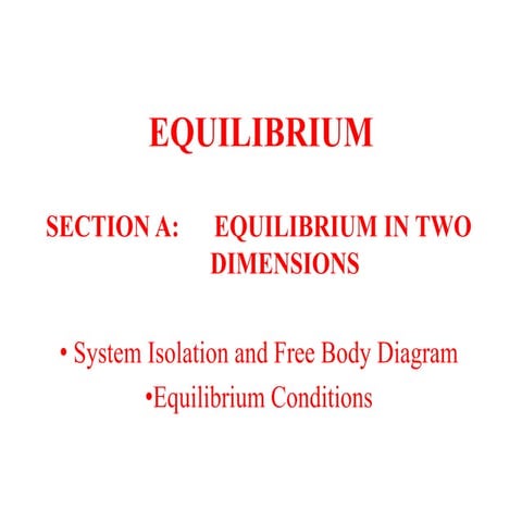 engineering statics :equilibrium