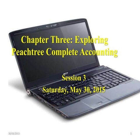 Chapter three   exploring peachtree complete accounting