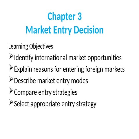 Comprehensive Guide to International Market Entry Strategies and ...