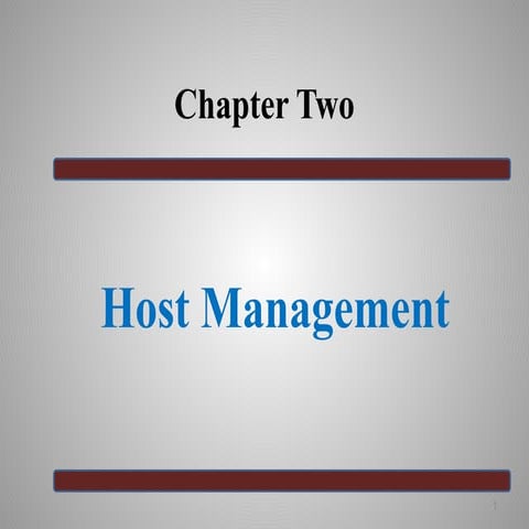 Host Management active directory and domain services in windows server.pptx