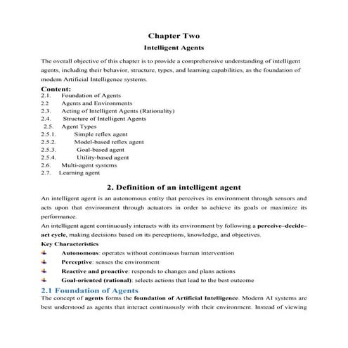 chapter two introduction to artificial intelligence | PDF