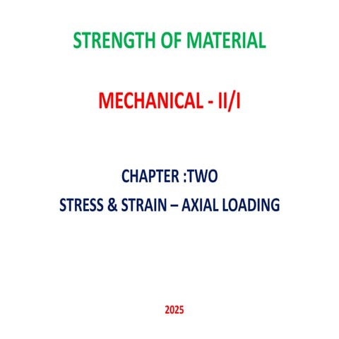 Chapter Two_01.pdf strength of material chapter 2 | PDF