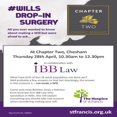 St Francis Wills Drop-in Surgery Thursday 28 April 2022.pdf