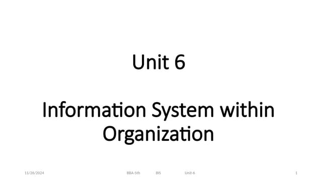 Information system within organization Chapter VI.pptx