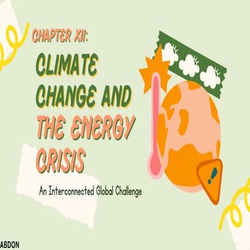 Energy crisis – climate change | PPTX