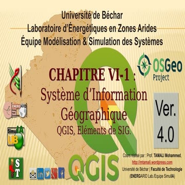 Chap VI 1-Elements de Pratique des SIG sous QGIS