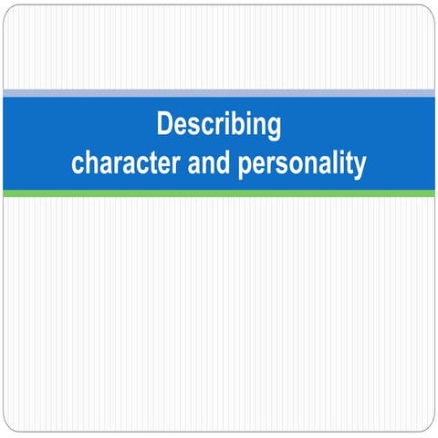 Character | PPT