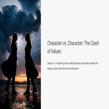 Character vs. Character Conflict: Uncovering Core Human Values in ...