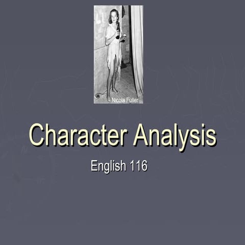 Character analysis