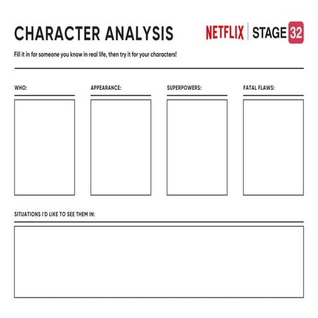 Character Analysis Framework: Exploring Appearance, Powers, and Flaws | PDF