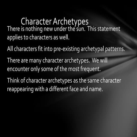 Character archetypes