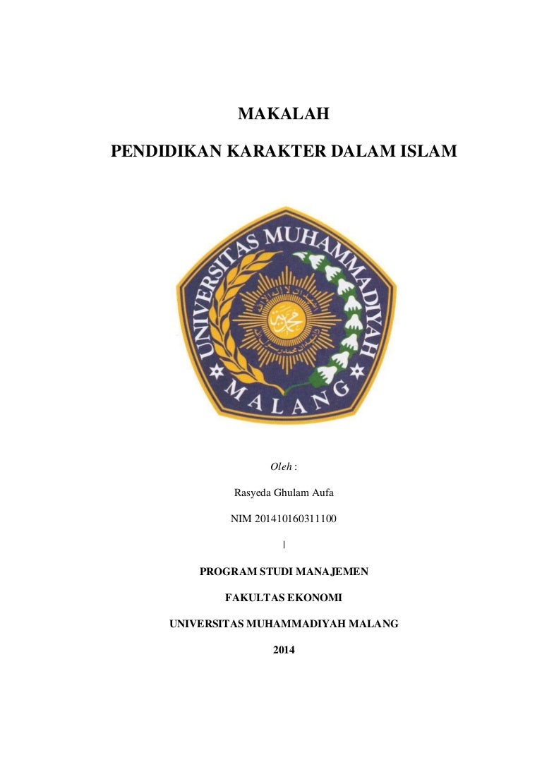 Pendidikan Karakter Dalam Islam