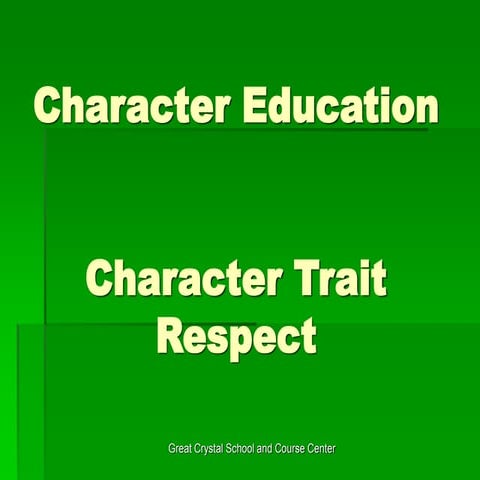 Respect | PPT