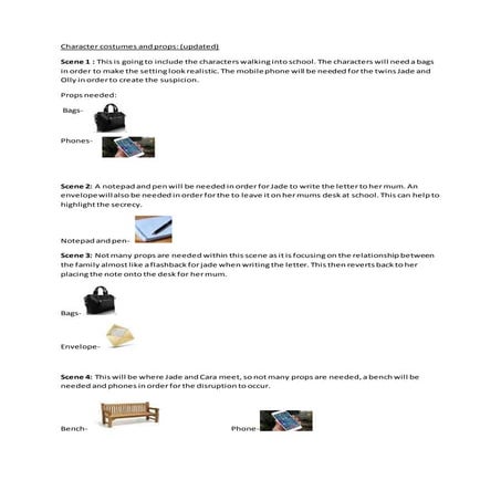 Character costumes updated