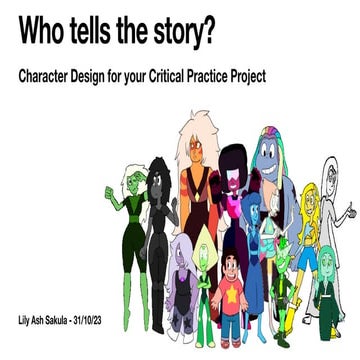 Character Design workshop LAS  PG CERT 2025