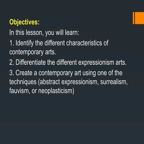 CHARACTERISTICS OF CONTEMPORARY ARTS.pptx