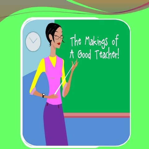 Characteristics of a good teacher 