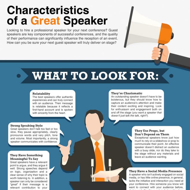 Characteristics of a Great Speaker