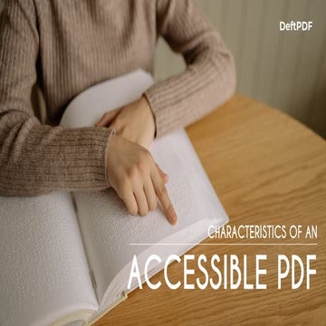 Characteristics of an accessible pdf