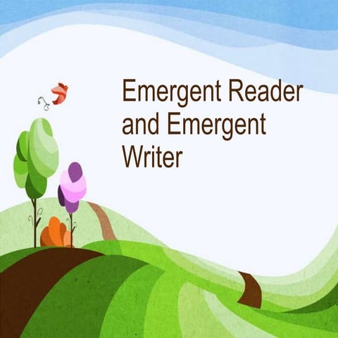 Characteristics of emergent reader