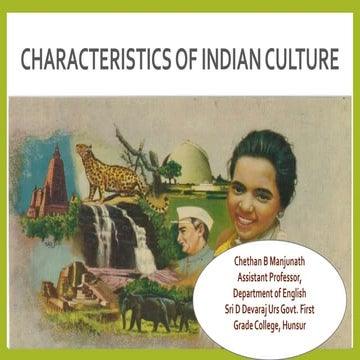 Characteristics of Indian Culture