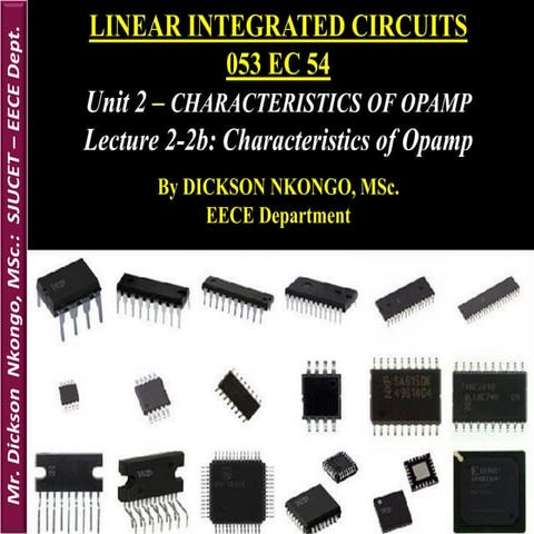 Characteristics of Operational Amplifiers