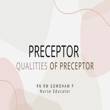 Characteristics of Preceptor.pptx.rn rm gowdham p