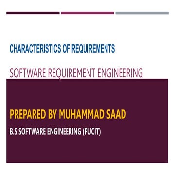 Characteristics of Requirements - Software Requirement Engineering.pptx