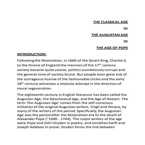 Characteristics of the_age_of_pope