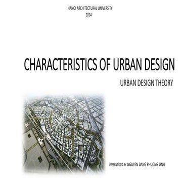 Characteristics of urban design