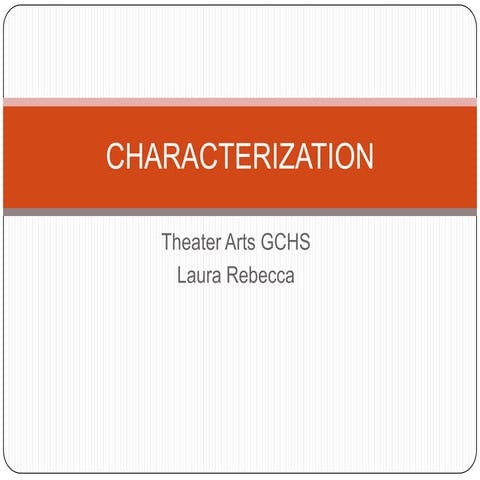 Characterization | PPTX