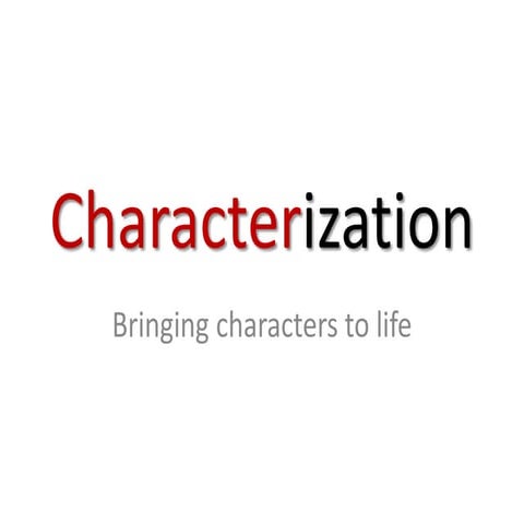 Characterization