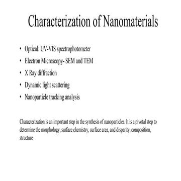 Characterization of NPs(Optical, Microscopy, XRD, DLS,NTA).pdf