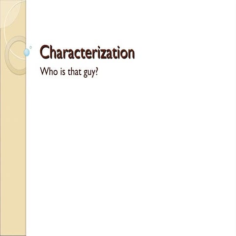 CharacterizationooooooooooooooooooPPT.ppt