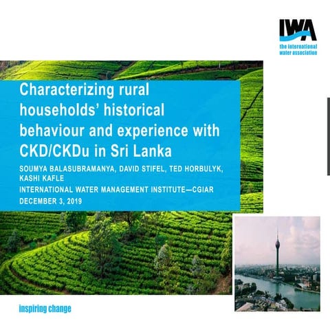 Characterizing rural households’ historical behaviour and experience with CKD...
